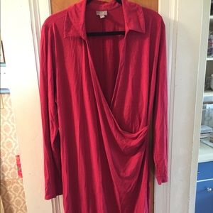 JJill dress gorgeous raspberry color